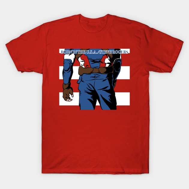 Born In The U.S.A./Red T-Shirt by stinson627